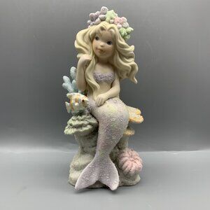 Large Collectible 1993 Enesco Coral Kingdom Shimmer Mermaid "Athena"